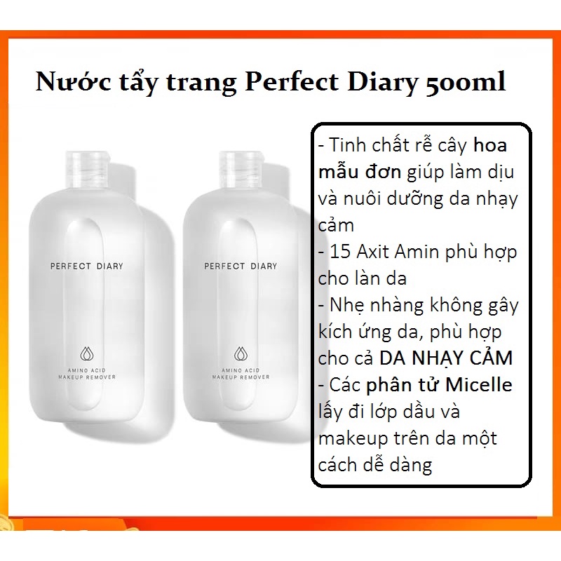 500ml Nước tẩy trang Perfect Diary