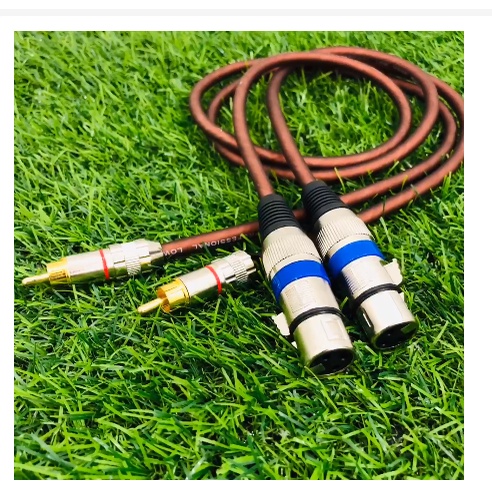 Dây canon 1 đầu cái 1 đầu hoa sen . Dùng kết nối vang cơ  xuống âmly