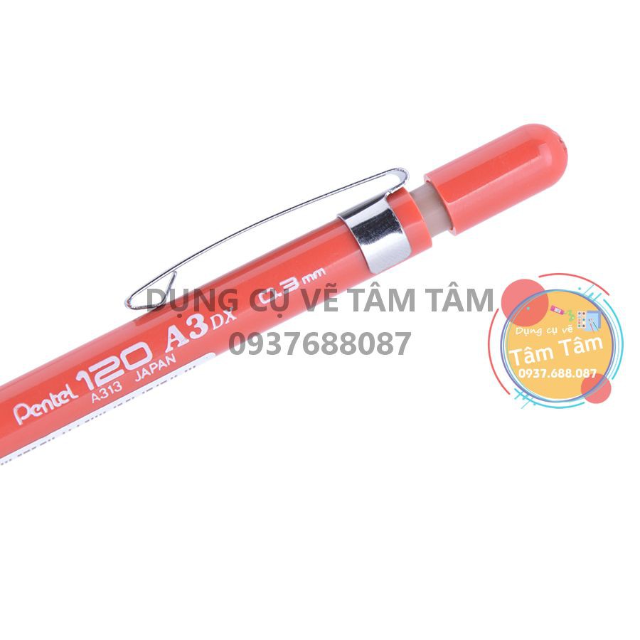 [ TÂM TÂM ]-Chì bấm Pentel A313 - sử dụng Ngòi 0.3 (Hàng Nhật)-