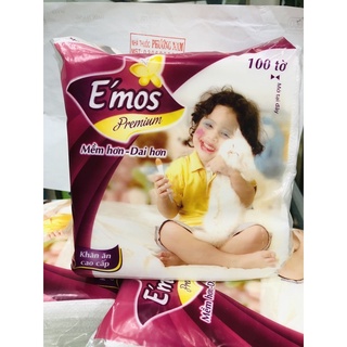 Khăn giấy vuông Emos-gói 100 tờ