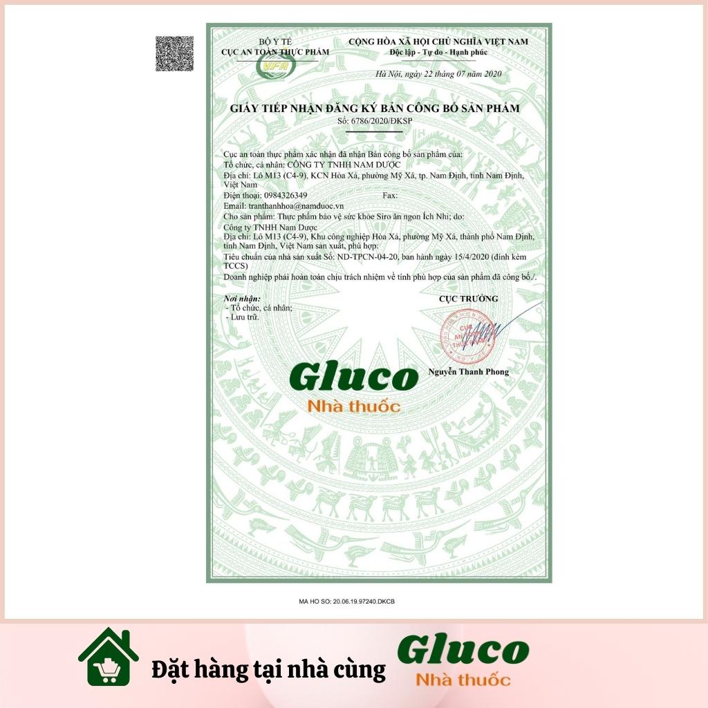 Ích nhi ho cảm siro cho bé chai 90ml và viên ngậm ho hộp 5 vỉ 6 viên GLU3301