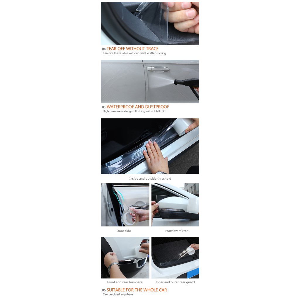 Cuộn băng dính trong suốt chống nước dành cho ô tô