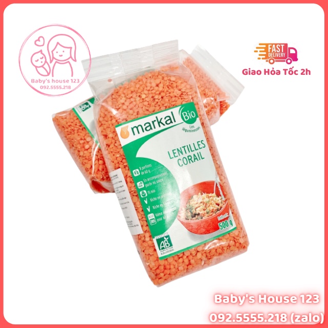 Tách Lẻ - 100gr Hạt Đậu Lăng Đỏ Hữu Cơ Markal - Pháp