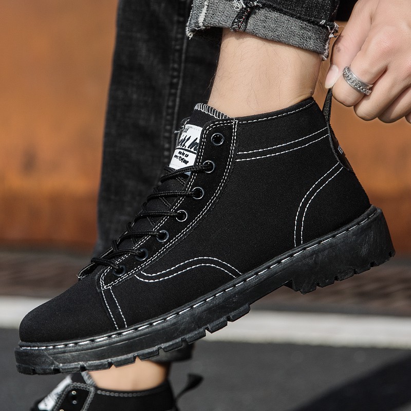 Giày Thể Thao Canvas Cổ Cao Dr. Martens Thời Trang Mùa Hè Phong Cách Anh Quốc Cho Nam 2021