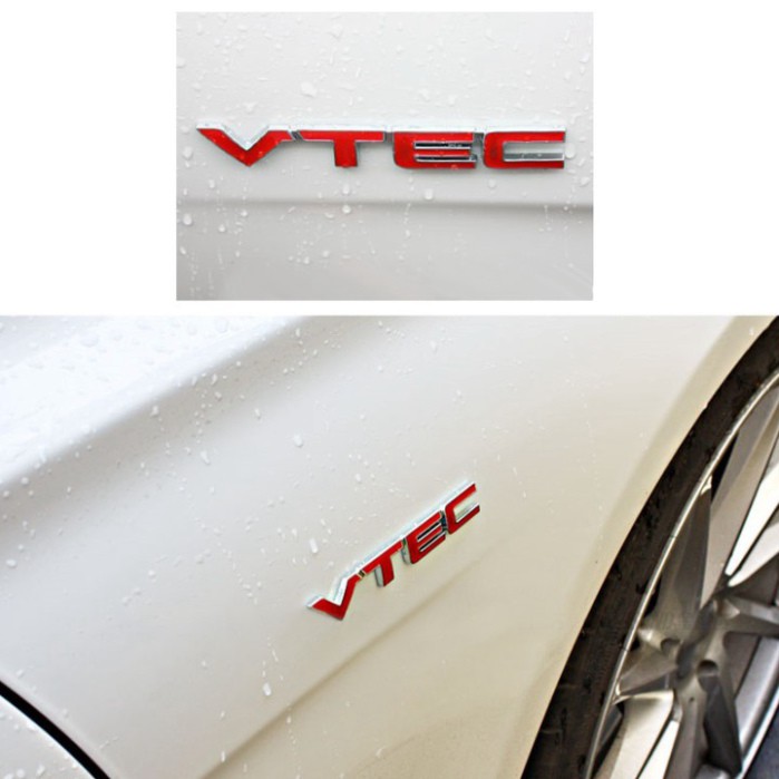 Sản Phẩm Decal tem chữ inox VTEC, IVTEC và 2.4 dán xe ô tô ..