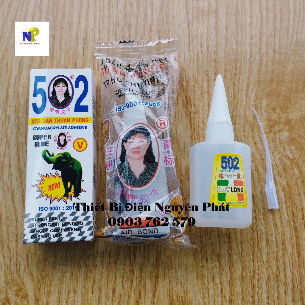 Keo Dán Sắt Con Voi 502 Thuận Phong (Hàng Chính Hãng) Loại Chai Nhỏ