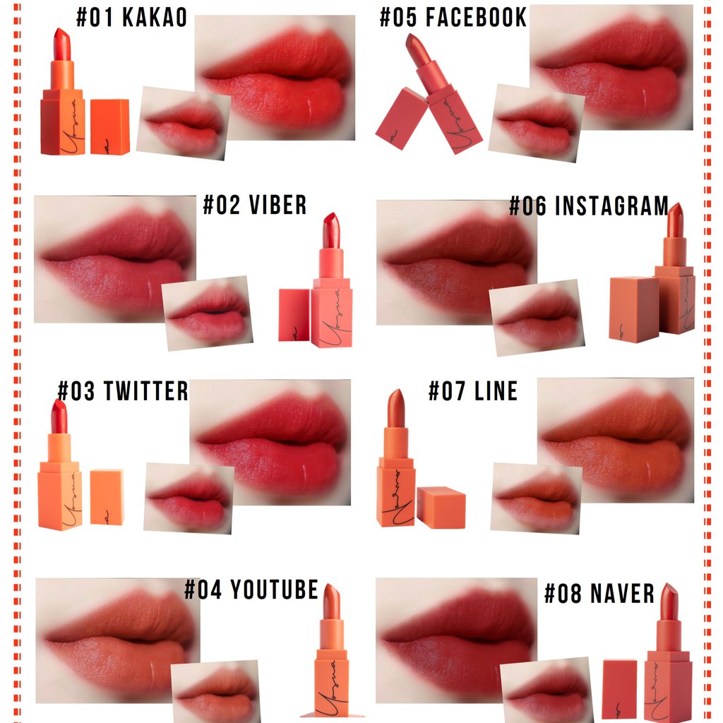 Son Thỏi Lì Đẹp Mê Say Ngất Ngây Yosuaa Matte Type Lipstick