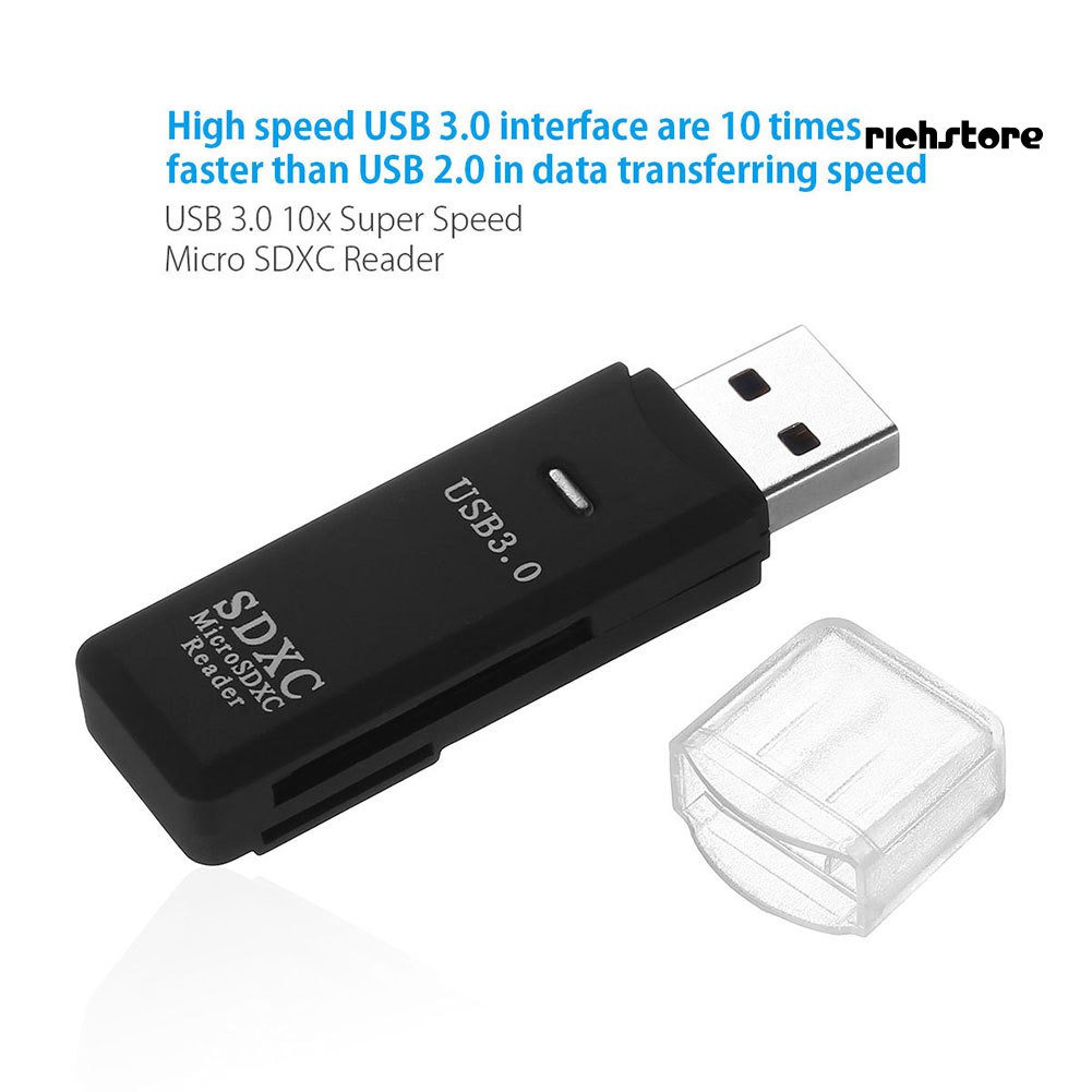 Đầu Đọc Thẻ Nhớ Usb 3.0 2 Trong 1 Cho Micro Sdxc Tf T-flash