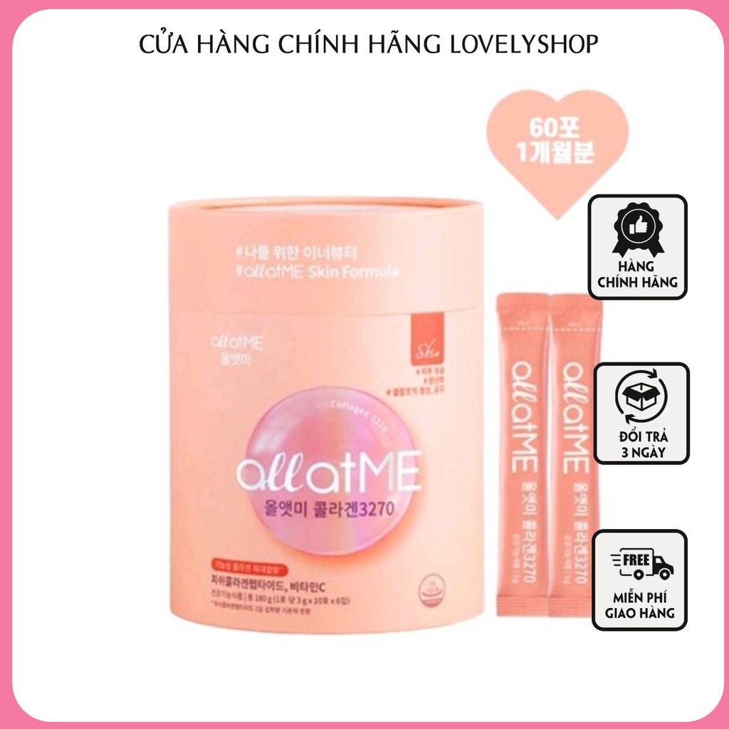 Collagen 3270 Allatme Chính Hãng Hàn Quốc Hộp 60 gói