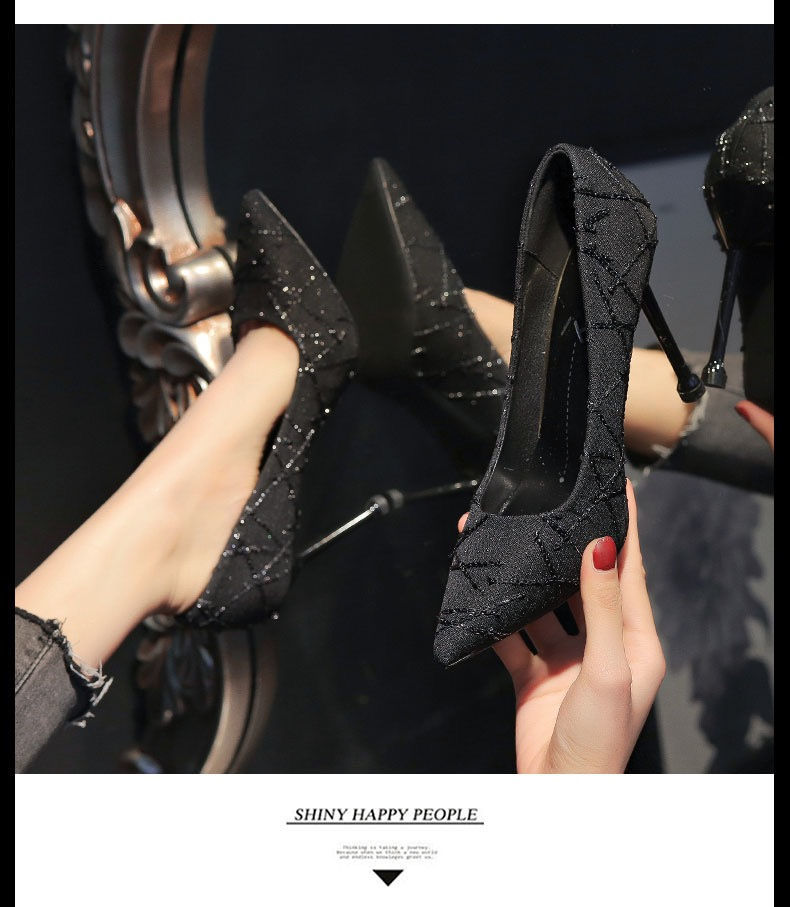 Giày cao gót mũi nhọn thời trang 2021 dành cho nữ