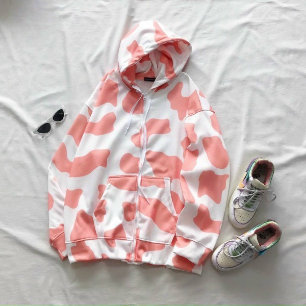 Áo khoác hoodie unisex dây kéo form rộng bò sữa 2 màu siêu đỉnh thời trang học đường | BigBuy360 - bigbuy360.vn