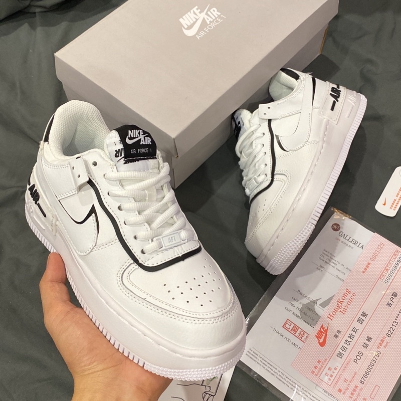 GIÀY AF1 SHADOW WHITE BLACK SC