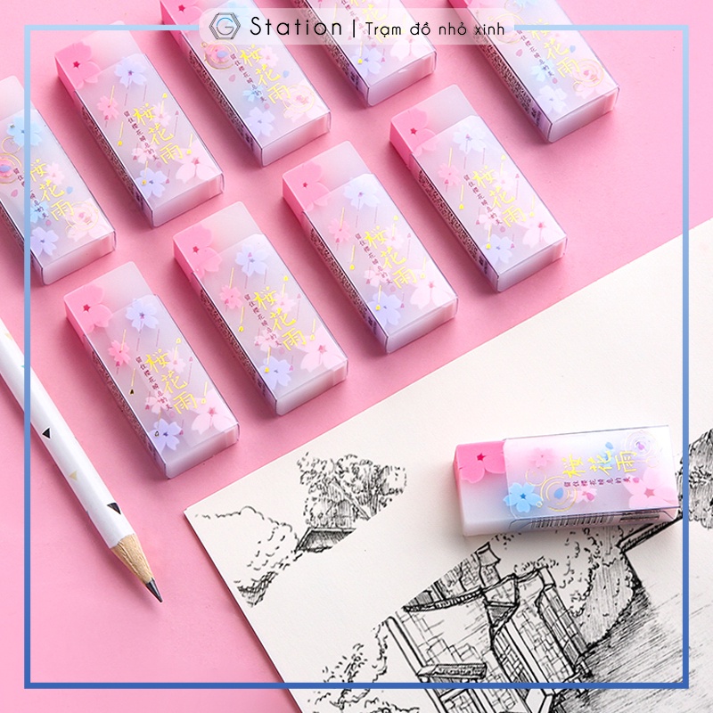 Gôm tẩy hình hoa anh đào sakura Nhật Bản - VP068