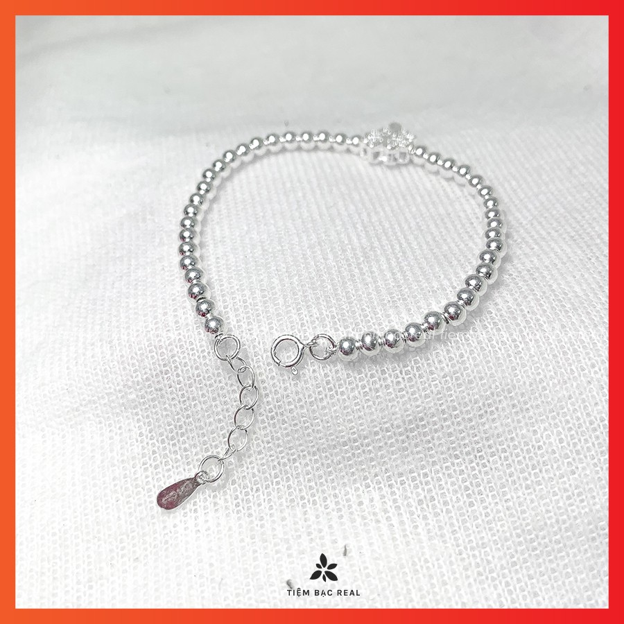 Lắc tay cỏ 4 lá bạc ta cao cấp, lắc tay cỏ 4 lá cầu may mắn bình an lộc tài | BigBuy360 - bigbuy360.vn