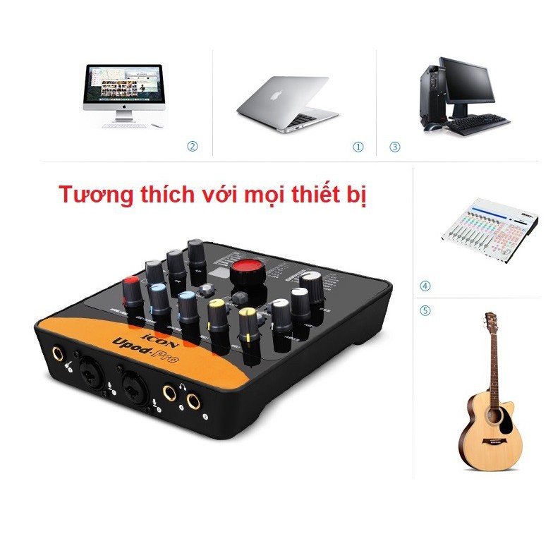 Bộ thu âm thanh livestream card icon upod pro BH 6 tháng đổi mới -dc3106