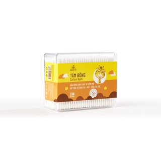 Tăm bông trẻ em Merigo - Bông Bạch Tuyết  (330 que/hộp vuông)