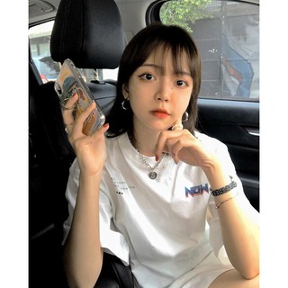 Áo Thun Tay Lỡ PIXEL TEE NOW Unisex (Trắng/Đen)