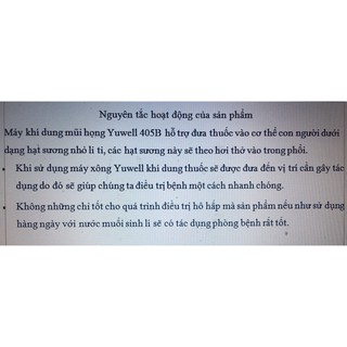 Máy Xông Khí Dung Yuwell 405A