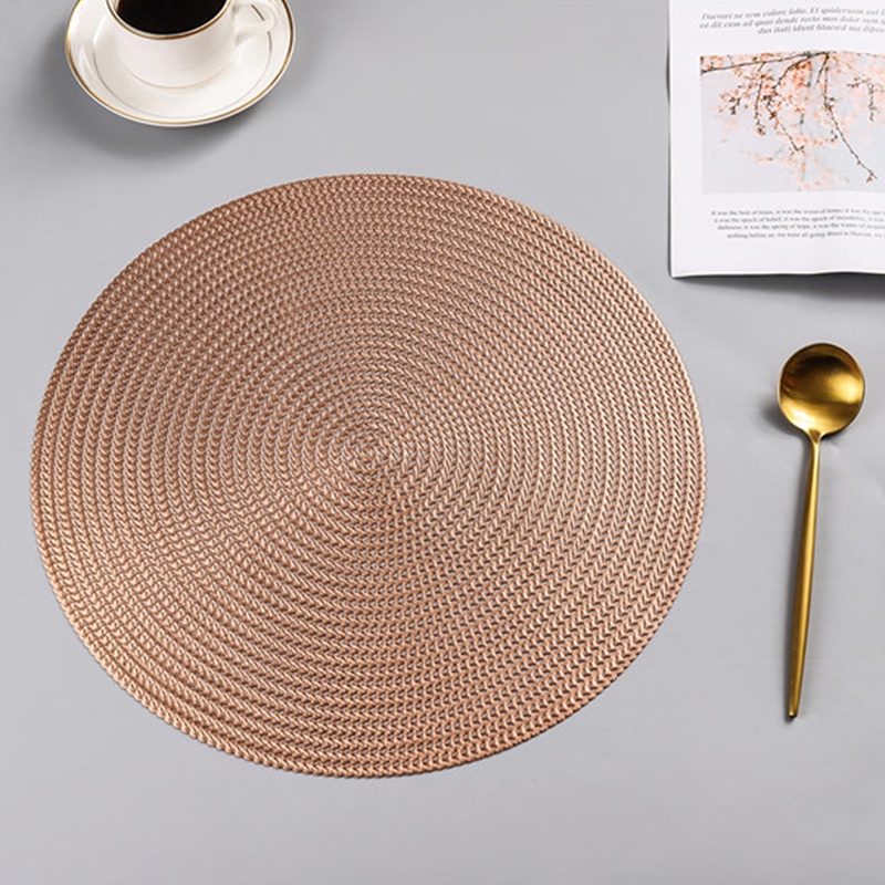 Miếng lót bàn bằng nhựa PVC hình tròn 38cm