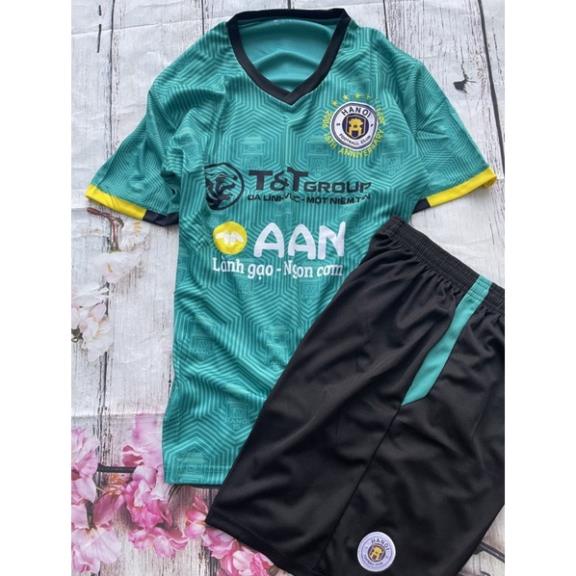 Set Bộ Quần Áo bóng đá hàng nhập thái CLB HNFC màu xanh ngọc 2021 2022 ⚡