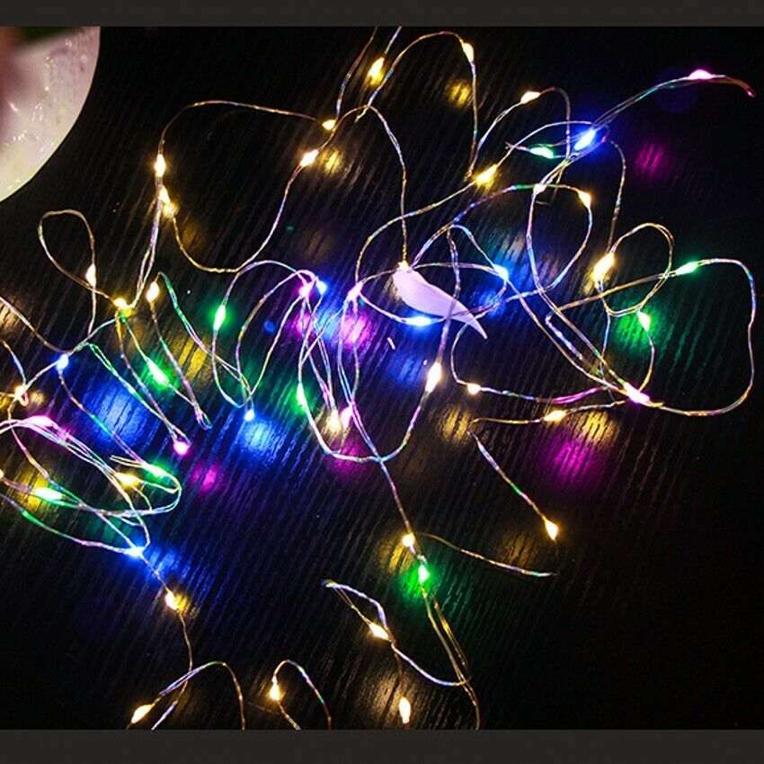 20/50/100 Clips Photo Clip USB Led Festoon String Fairy Lights Battery Operated Garland Home Decor