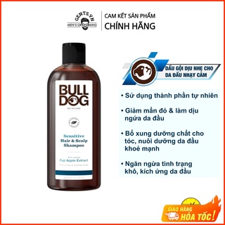 Dầu gội dịu nhẹ cho da đầu nhạy cảm Bulldog Skincare Sensitive chăm sóc tóc và nuôi dưỡng da đầu 300ml