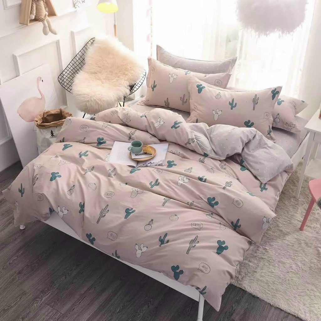 Bộ chăn ga gối cotton Lidaco - PL52 FS