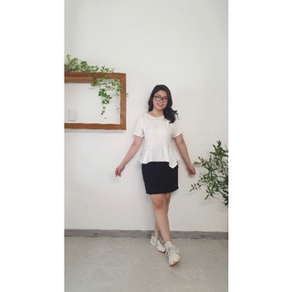 Bigsize công sở - Áo Công Sở Vạt Rũ ( 2 Màu )