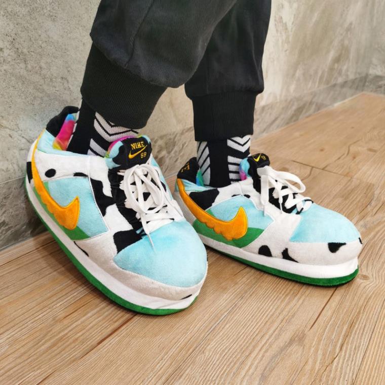 Giày bông đi trong nhà Đế CAO SU đi ra đường thoải mái mùa đông HÀNG CÓ SẴN vyvyshop