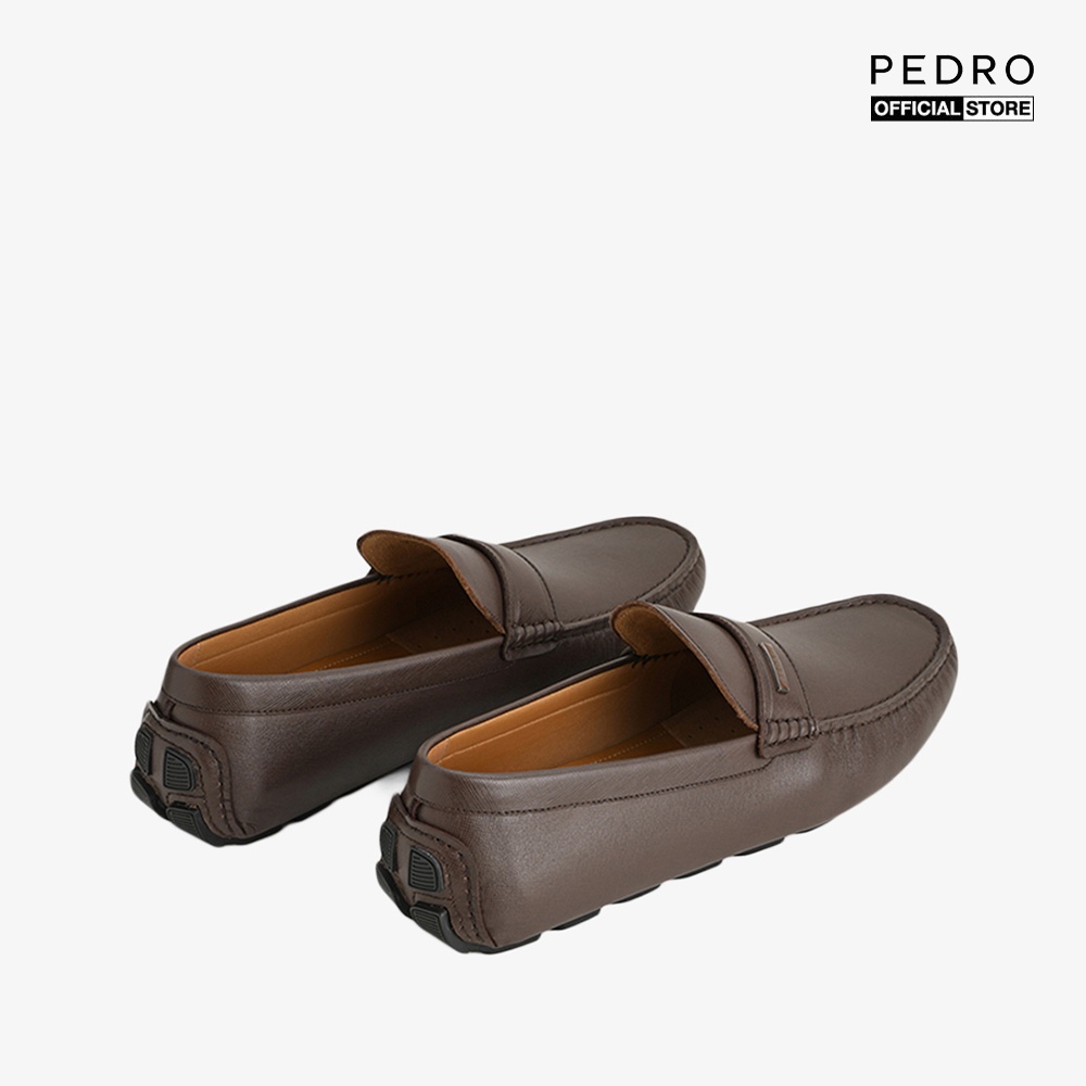 PEDRO - Giày lười nam mũi tròn Embossed Leather PM1-65980224-29