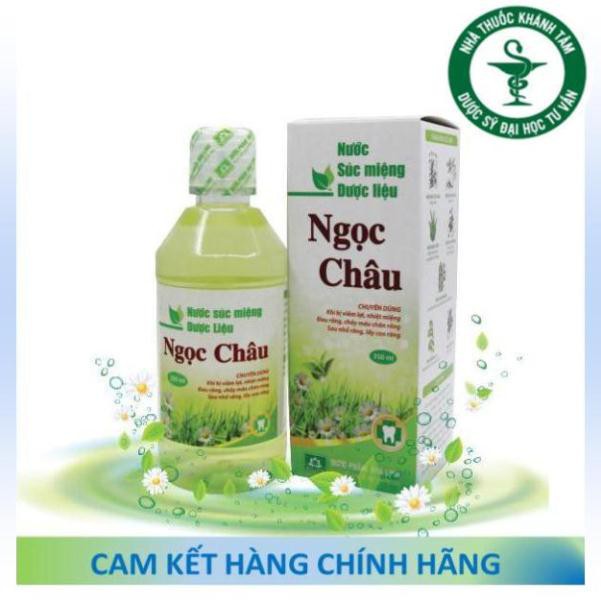 ! ! Nước súc miệng dược liệu Ngọc Châu 350ml