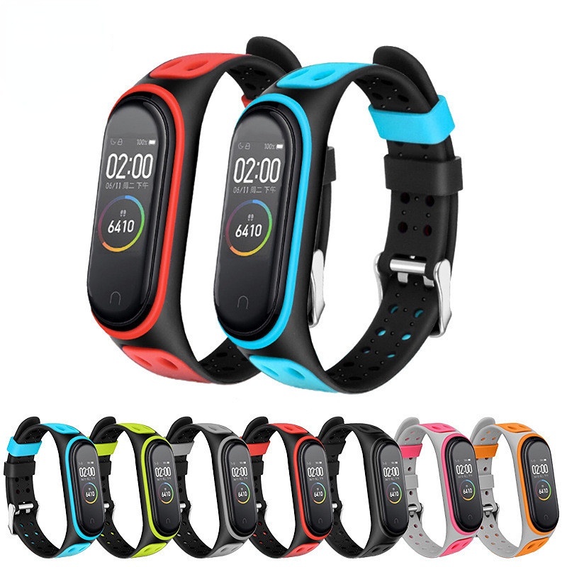 Dây Đeo Silicon Cho Đồng Hồ Thông Minh Xiaomi Mi Band 6/5 4/3