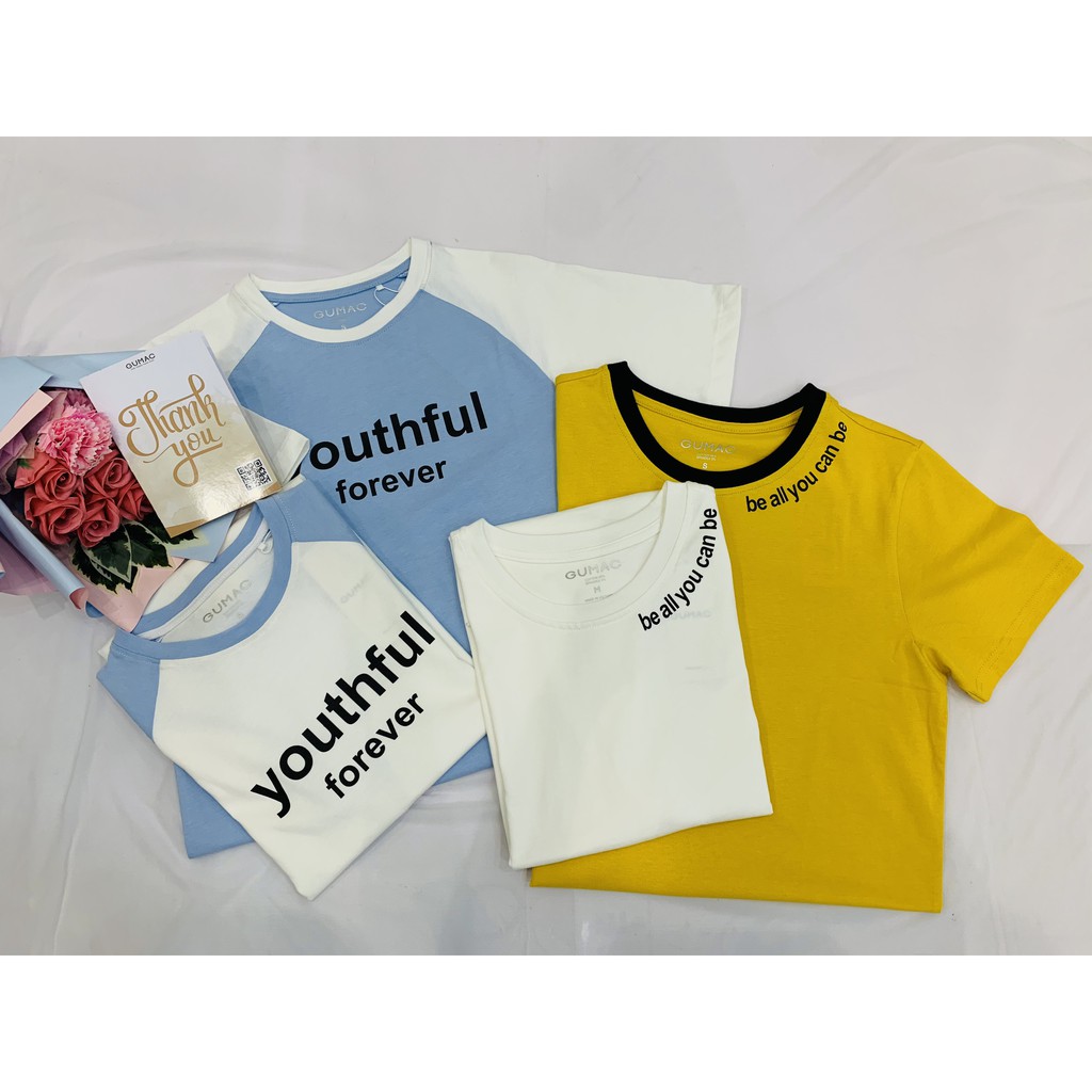 Áo thun nam tay raglan GUMAC tay ngắn cổ tròn nhiều màu ATNB590 | BigBuy360 - bigbuy360.vn