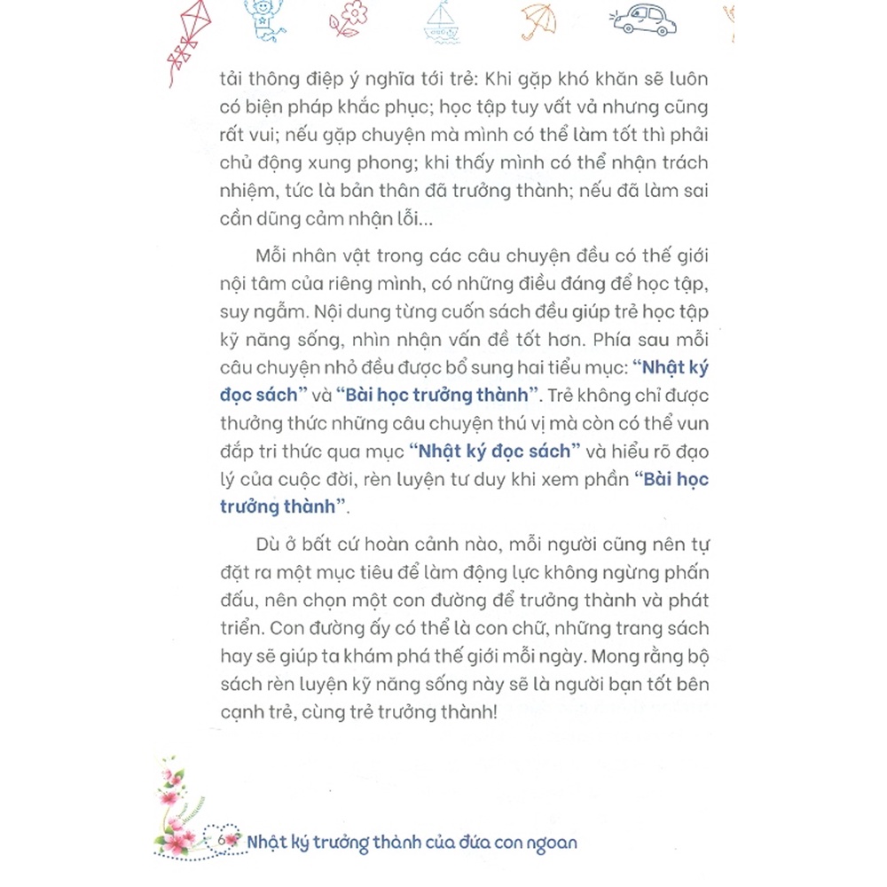 Sách - Nhật Ký Trưởng Thành Của Đứa Con Ngoan - Con Tiến Bộ Từng Ngày (Kỹ Năng Sống Dành Cho Học Sinh)