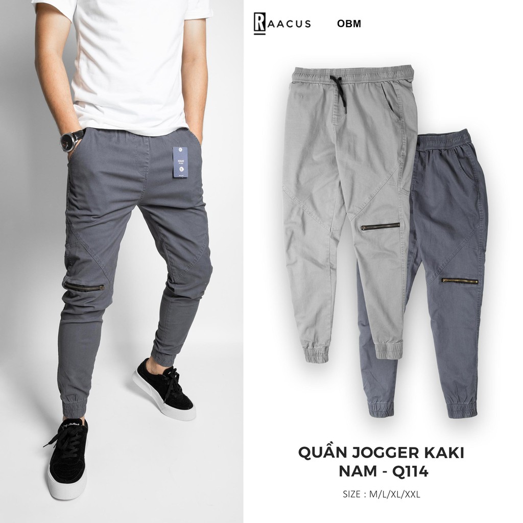 Quần jogger nam kaki unisex, quần kaki nam phong cách ulzzang thời trang cao cấp RAACUS- Q114