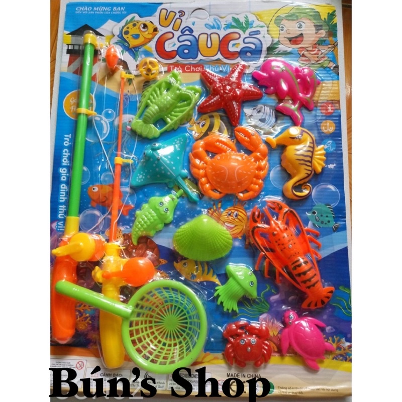 Bộ đồ chơi cần câu cá cho bé - Bún’s Shop