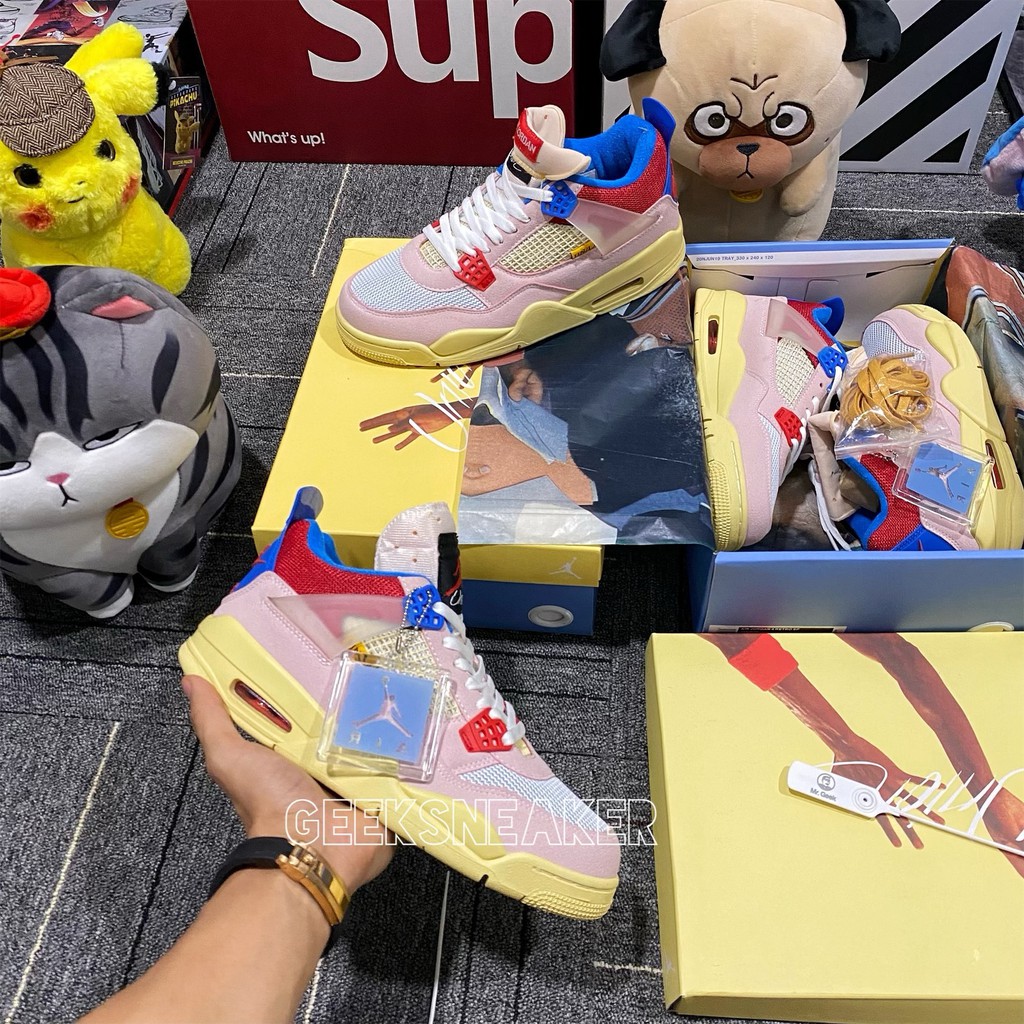 [GeekSneaker] Giày Jordan 4 Union Guava Ice
