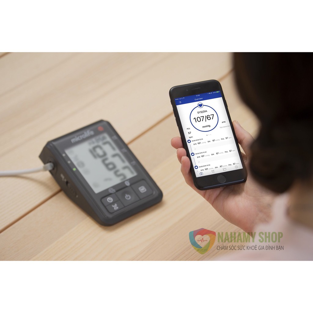💓💓💓(BẢO HÀNH CHÍNH HÃNG 5 NĂM) - MÁY ĐO HUYẾT ÁP BẮP TAY MICROLIFE B6 ADVANCED CONNECT💓💓💓