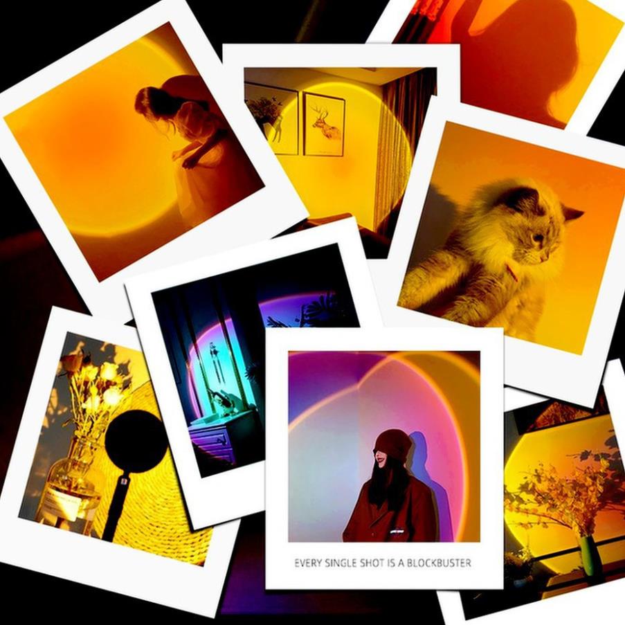 Đèn hoàng hôn 16 màu remote, Đèn sunset 16 màu tặng kèm remote từ xa