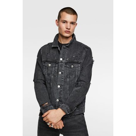 |Cao cấp| Áo khoác denim rách Zara, mặc cực thích, vải đẹp lắm nha