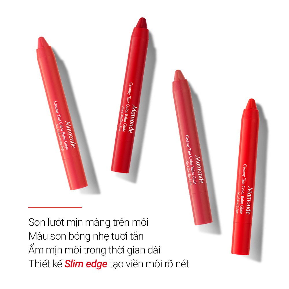 Son bút chì phiên bản mới Mamonde Creamy Tint Color Balm Glide 1.2g