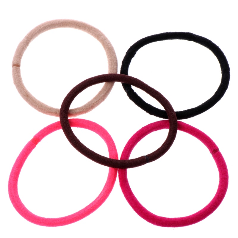 Set 18 Dây Cột Tóc Co Giãn 4mm Dành Cho Nữ