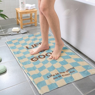Thảm Lót Cửa Chùi Chân Mềm Mại Thấm Hút Tốt Chống Trượt Phong Cách Bắc Âu