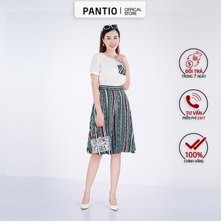 Áo sơ mi cổ tròn túi hoạ tiết màu bas52012 - pantio