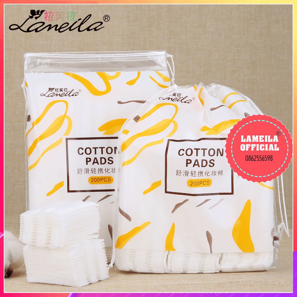 Bông tẩy trang Lameila Cotton Padtúi 200 miếng P0075 -hdt1405