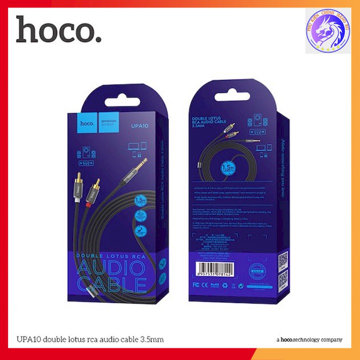 CÁP AUDIO DÂY DÙ JACK 3.5MM HOCO UPA10 - DÀI 1.5M