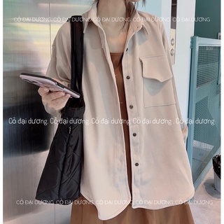 sơ mi nhung viền 6827