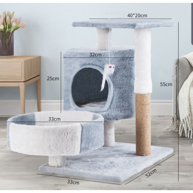 Cattree cho mèo Cat tree cho mèo nhà cây cho mèo,giảm stress thế mạng cho bộ sofa nhà bạn