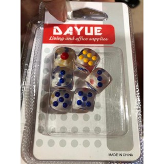 (freeship) Xúc xắc trong ( vỉ 6 viên)