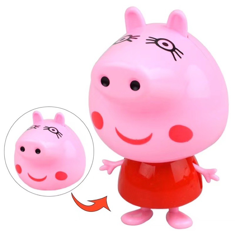 Heo peppa biến hình trang trí bánh